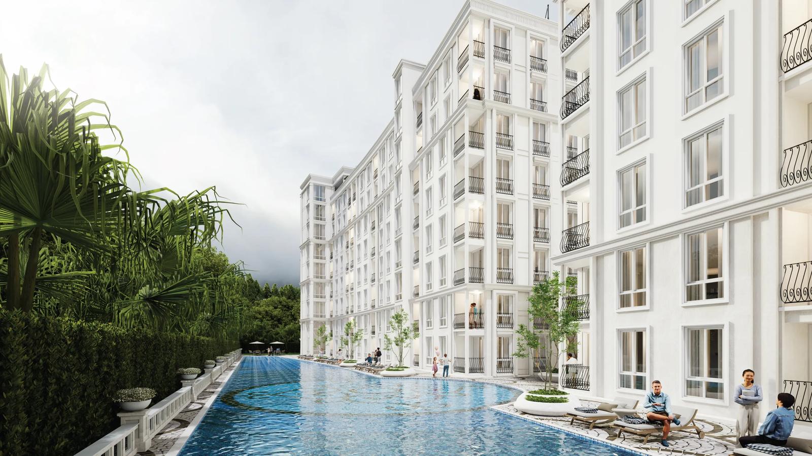 Harmonia City Garden — pool courtyard